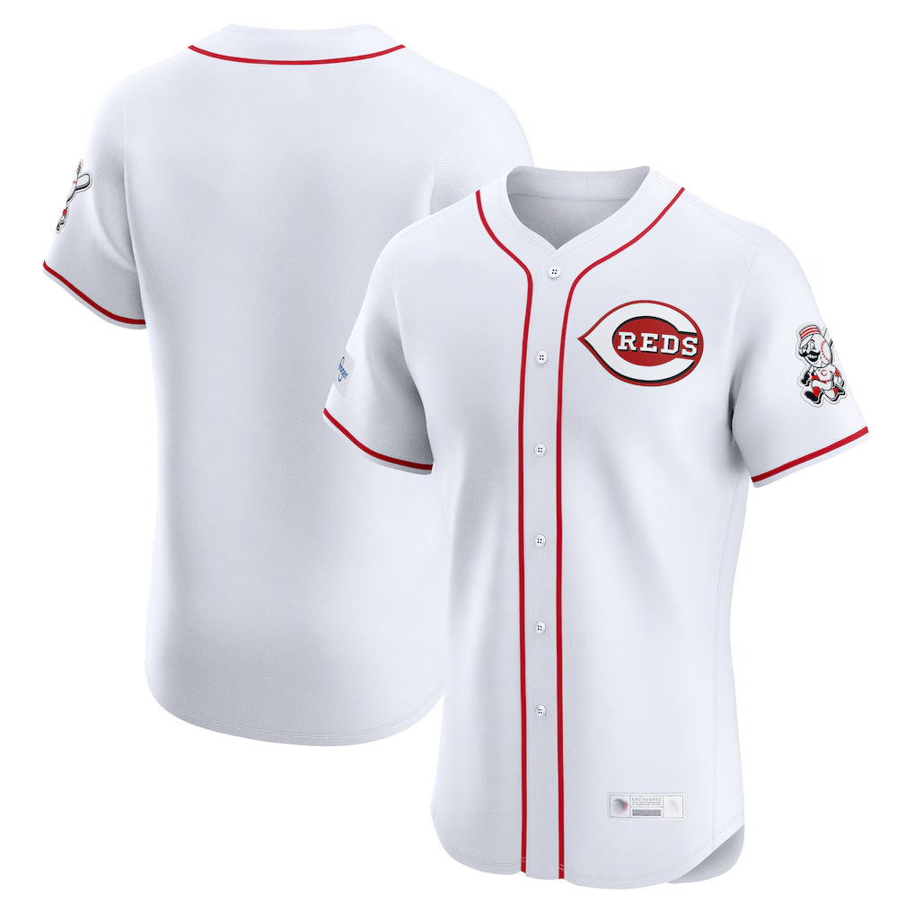 Punc C.Reds White Limited Elite Home Blank Player Stitched Jerseys