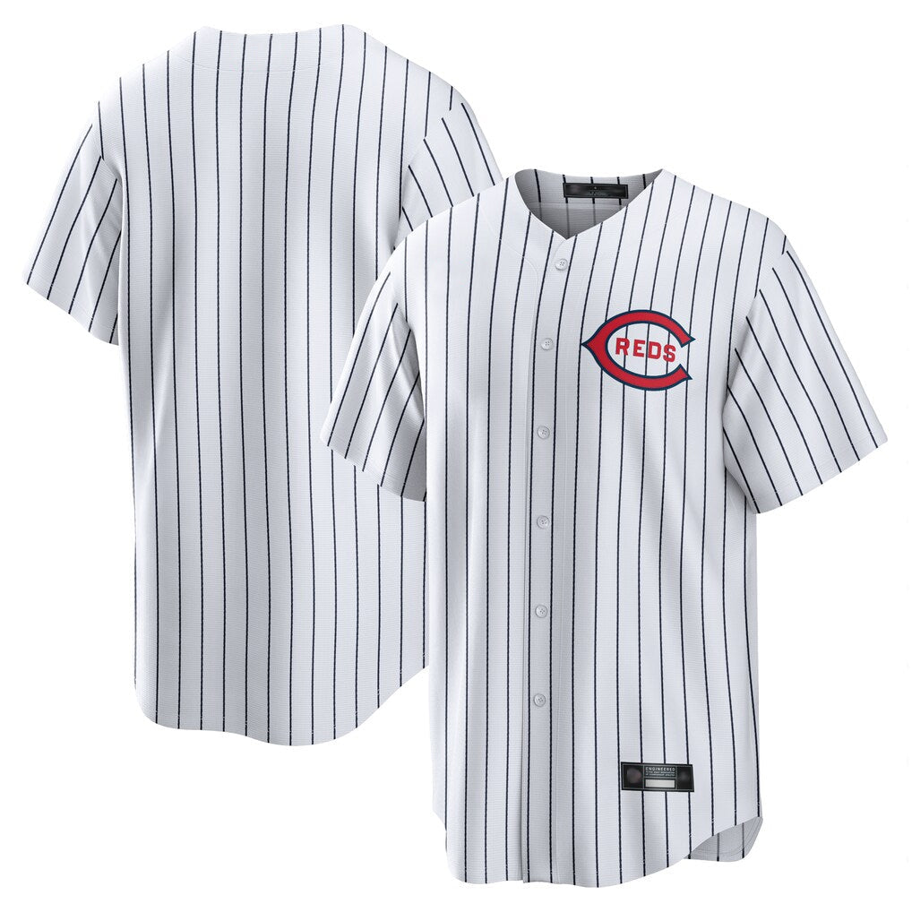 Punc C.Reds White Stripe Field of Dreams Game Home Blank Player Stitched Jerseys