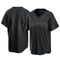 Punc C.Reds #11 Barry Larkin Player Black T-shirt Game Home Stitched Jerseys