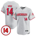 Punc C.Reds #14 Pete Rose Player Gray Vapor Premier Limited Home Stitched Jerseys