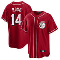 Punc C.Reds #14 Pete Rose Player Red Home Game Stitched Jerseys