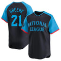 Punc C.Reds #21 Hunter Greene Player Navy Limited National League All-Star Game Stitched Jerseys