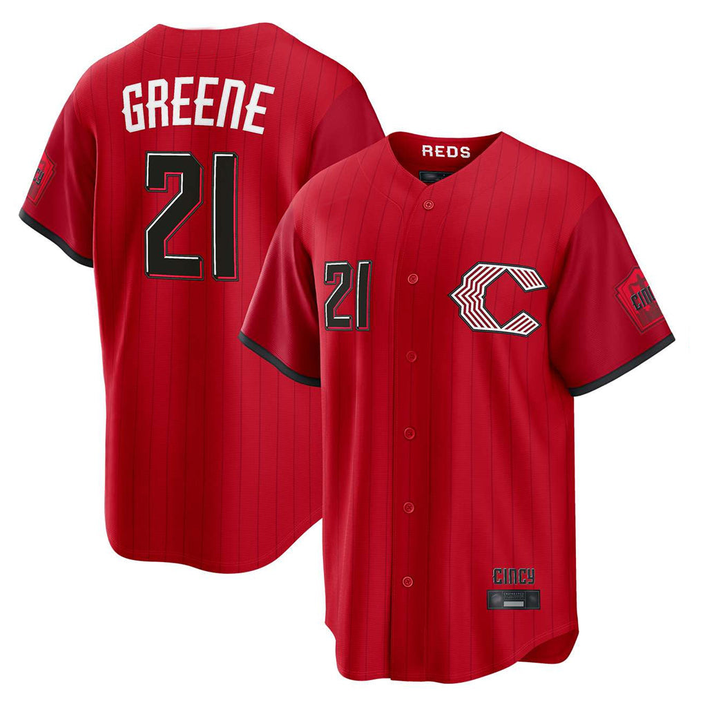 Punc C.Reds #21 Hunter Greene Player Red 2026 City Connect Home Game Stitched Jerseys