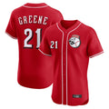 Punc C.Reds #21 Hunter Greene Player Red Limited Elite Home Game Stitched Jerseys