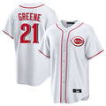Punc C.Reds #21 Hunter Greene Player White Game Home Stitched Jerseys