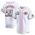 Punc C.Reds #21 Hunter Greene Player White Speedway Classic Home Limited Stitched Jerseys