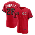 Punc C.Reds #28 Eugenio Su¨¢rez Player Red 2026 City Connect Limited Home Stitched Jerseys
