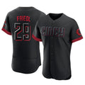 Punc C.Reds #29 TJ Friedl Player Black City Connect Limited Elite Home Stitched Jerseys