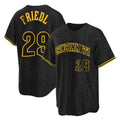 Punc C.Reds #29 TJ Friedl Player Black Snake Skin City Home Stitched Jerseys