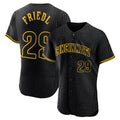 Punc C.Reds #29 TJ Friedl Player Black Snake Skin City Limited Elite Home Stitched Jerseys