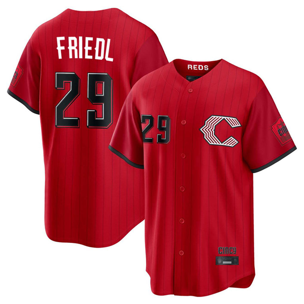 Punc C.Reds #29 TJ Friedl Player Red 2026 City Connect Home Game Stitched Jerseys