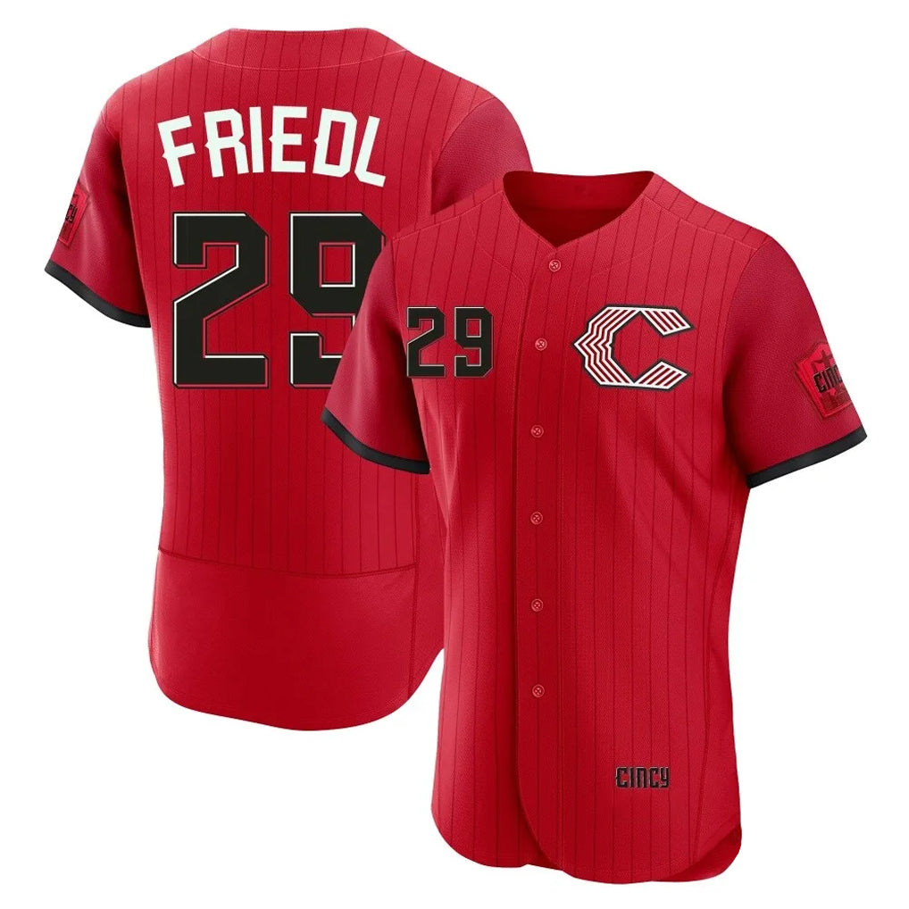Punc C.Reds #29 TJ Friedl Player Red 2026 City Connect Limited Elite Home Stitched Jerseys