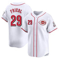 Punc C.Reds #29 TJ Friedl Player White Home Limited Stitched Jerseys