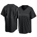 Punc C.Reds #30 Ken Griffey Player Black T-shirt Game Home Stitched Jerseys