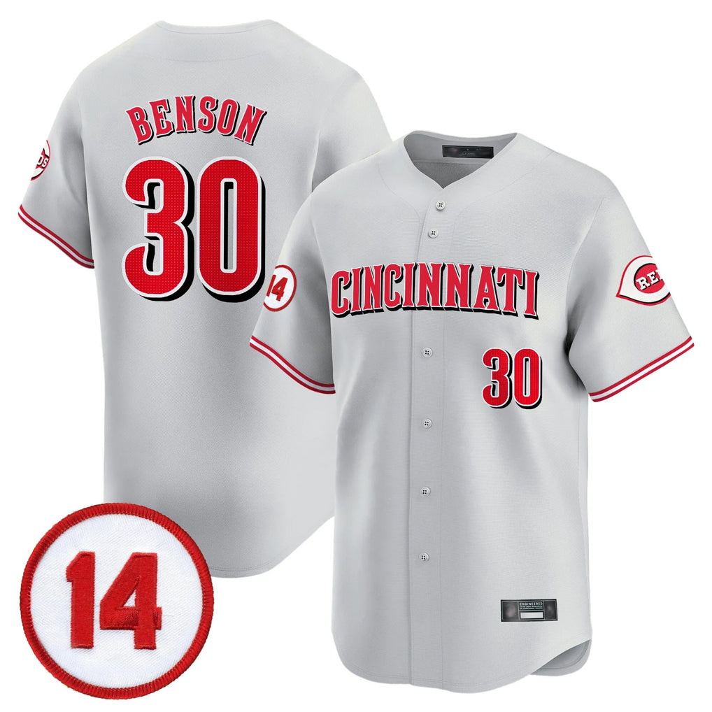 Punc C.Reds #30 Ken Griffey Player Gray Vapor Premier Limited Home Stitched Jerseys