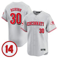 Punc C.Reds #30 Ken Griffey Player Gray Vapor Premier Limited Home Stitched Jerseys