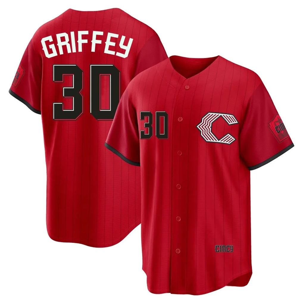 Punc C.Reds #30 Ken Griffey Player Red 2026 City Connect Home Game Stitched Jerseys