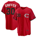Punc C.Reds #30 Ken Griffey Player Red 2026 City Connect Home Game Stitched Jerseys