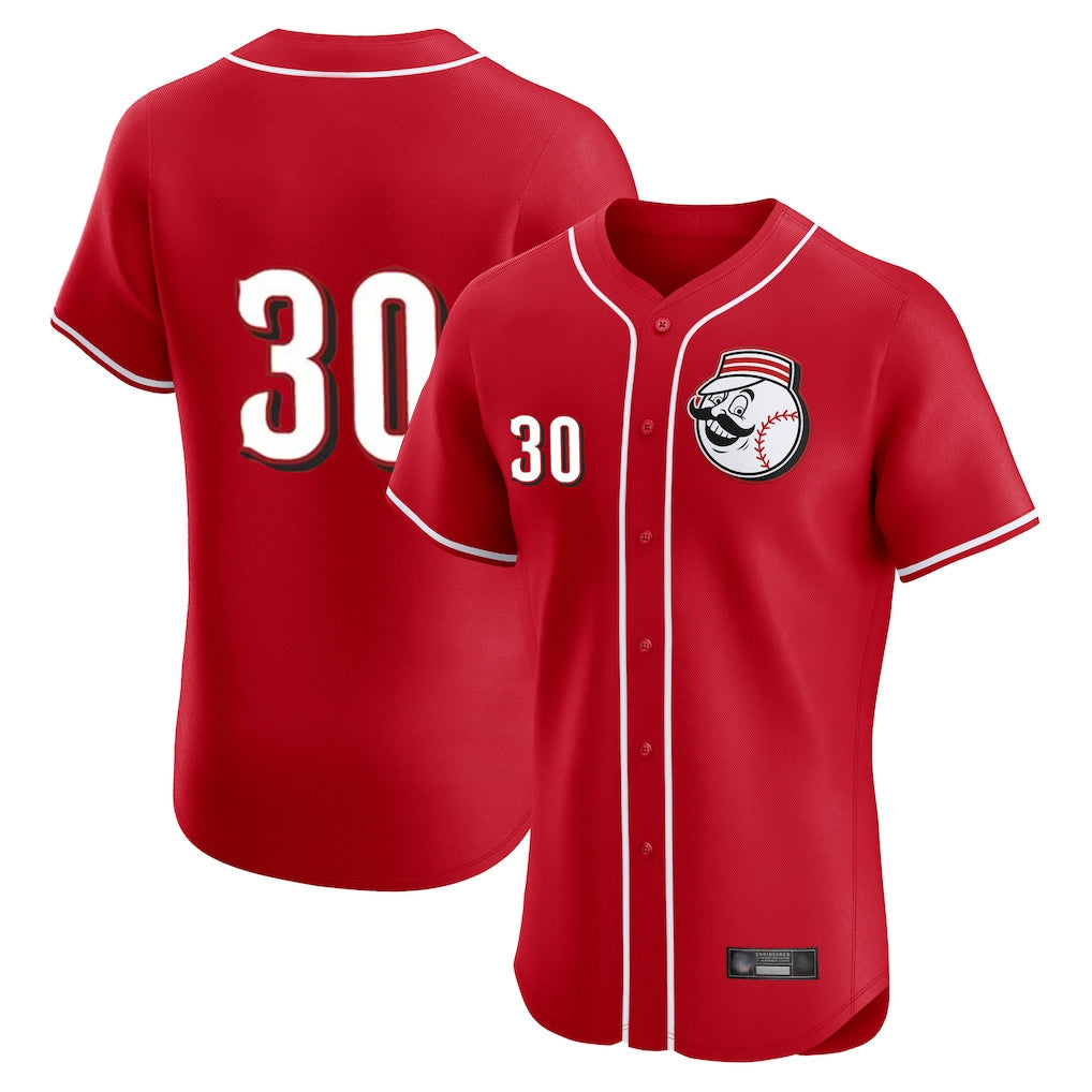 Punc C.Reds #30 Ken Griffey Player Red Limited Elite Home Game Stitched Jerseys