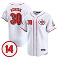 Punc C.Reds #30 Ken Griffey Player White Vapor Premier Limited Home Stitched Jerseys
