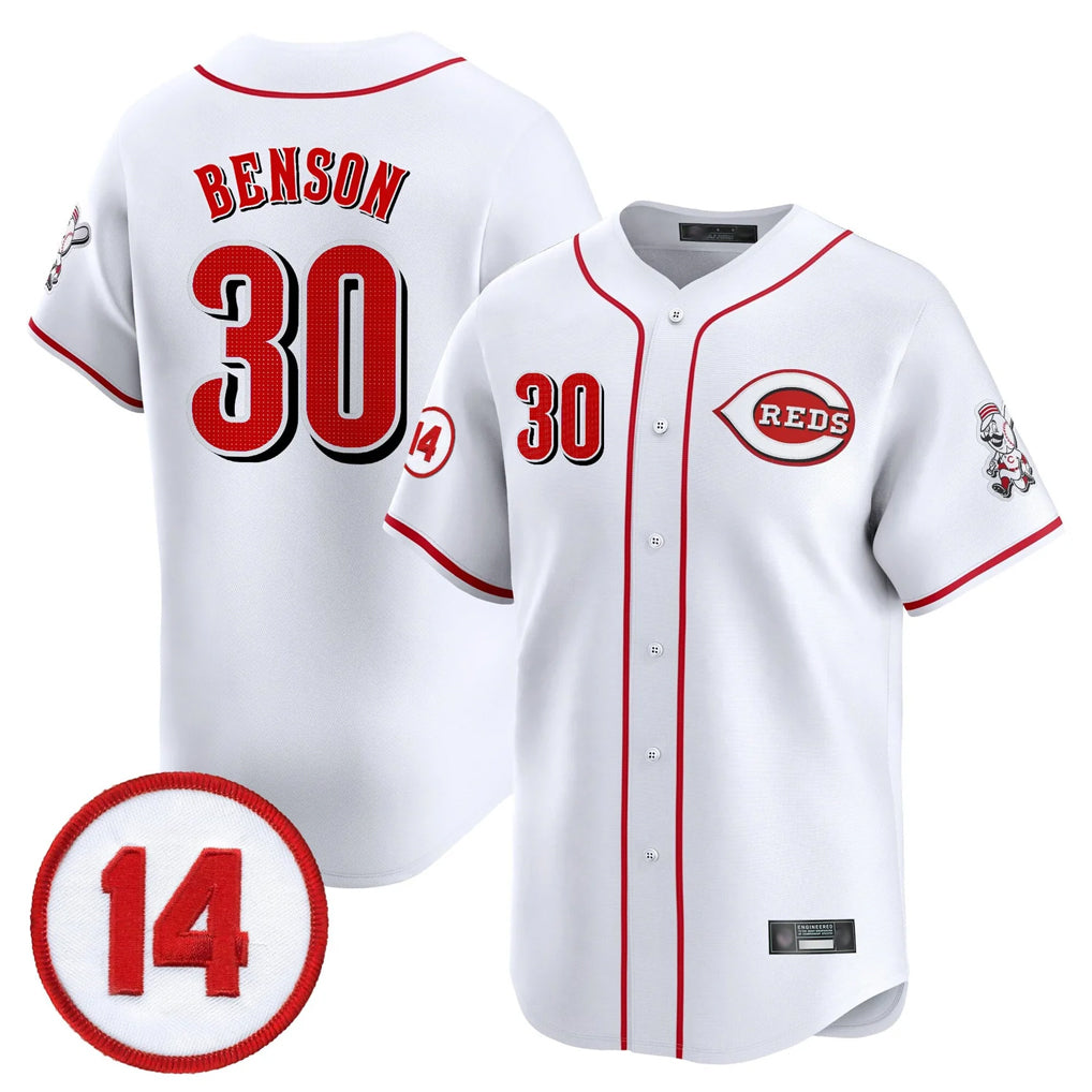 Punc C.Reds #30 Ken Griffey Player White Vapor Premier Limited Home Stitched Jerseys