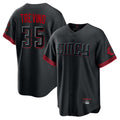 Punc C.Reds #35 Jose Trevino Player Black City Connect Home Game Stitched Jerseys