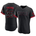 Punc C.Reds #35 Jose Trevino Player Black City Connect Limited Elite Home Stitched Jerseys
