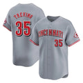 Punc C.Reds #35 Jose Trevino Player Gray Home Limited Stitched Jerseys
