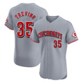 Punc C.Reds #35 Jose Trevino Player Gray Limited Elite Home Stitched Jerseys