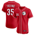 Punc C.Reds #35 Jose Trevino Player Red Limited Elite Home Game Stitched Jerseys