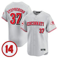 Punc C.Reds #37 Tyler Stephenson Player Gray Vapor Premier Limited Home Stitched Jerseys