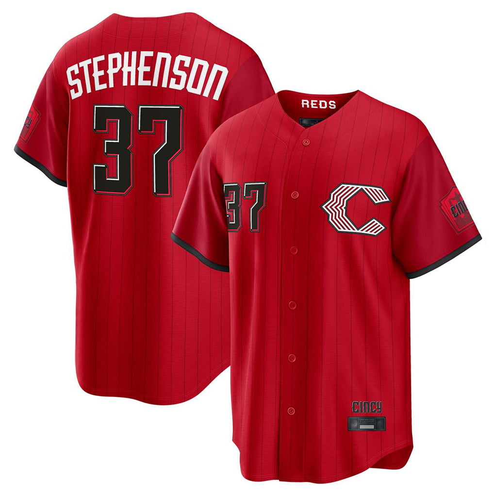 Punc C.Reds #37 Tyler Stephenson Player Red 2026 City Connect Home Game Stitched Jerseys