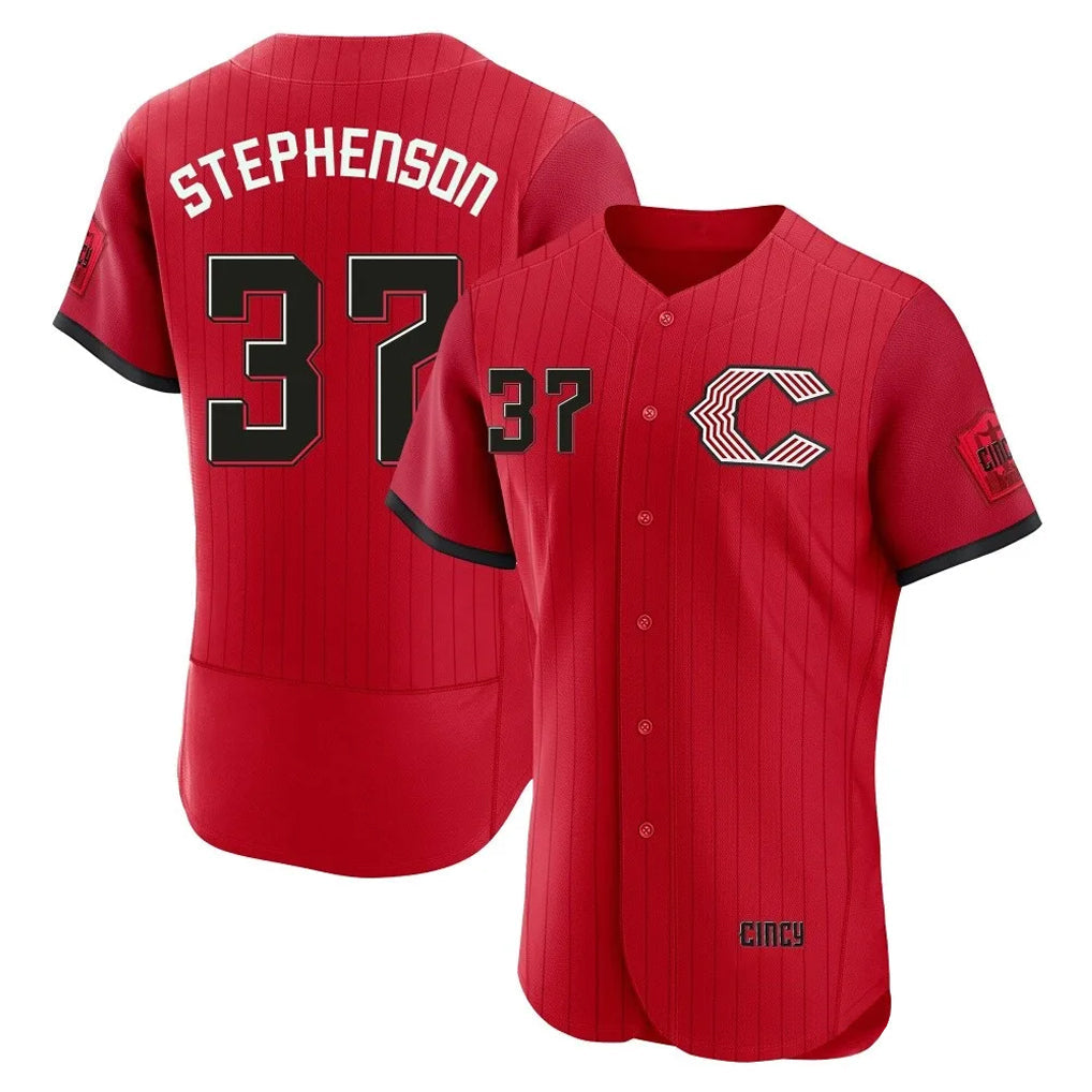 Punc C.Reds #37 Tyler Stephenson Player Red 2026 City Connect Limited Elite Home Stitched Jerseys