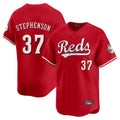 Punc C.Reds #37 Tyler Stephenson Player Red Home Limited Stitched Jerseys