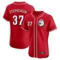 Punc C.Reds #37 Tyler Stephenson Player Red Limited Elite Home Game Stitched Jerseys