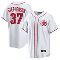 Punc C.Reds #37 Tyler Stephenson Player White Game Home Stitched Jerseys