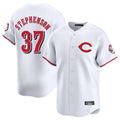 Punc C.Reds #37 Tyler Stephenson Player White Limited Home Stitched Jerseys