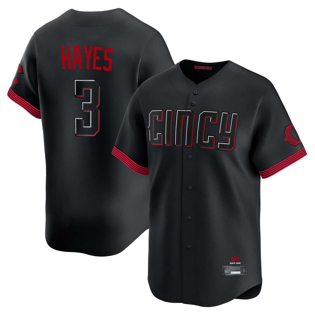 Punc C.Reds #3 Ke'Bryan Hayes Player Black City Connect Home Limited Stitched Jerseys