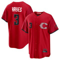 Punc C.Reds #3 Ke'Bryan Hayes Player Red 2026 City Connect Home Game Stitched Jerseys