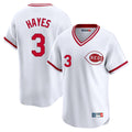 Punc C.Reds #3 Ke'Bryan Hayes Player White Cooperstown Collection Limited T-shirt Home Stitched Jerseys
