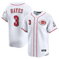 Punc C.Reds #3 Ke'Bryan Hayes Player White Home Limited Stitched Jerseys