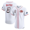 Punc C.Reds #3 Ke'Bryan Hayes Player White Speedway Classic Limited Elite Home Stitched Jerseys