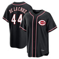 Punc C.Reds #44 Elly De La Cruz Player Black Fashion Out Home Game Stitched Jerseys