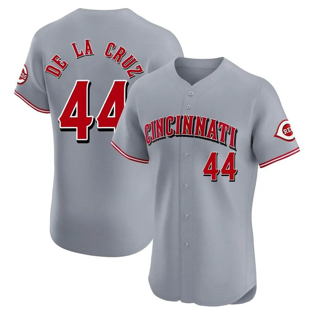 Punc C.Reds #44 Elly De La Cruz Player Gray Limited Elite Home Stitched Jerseys