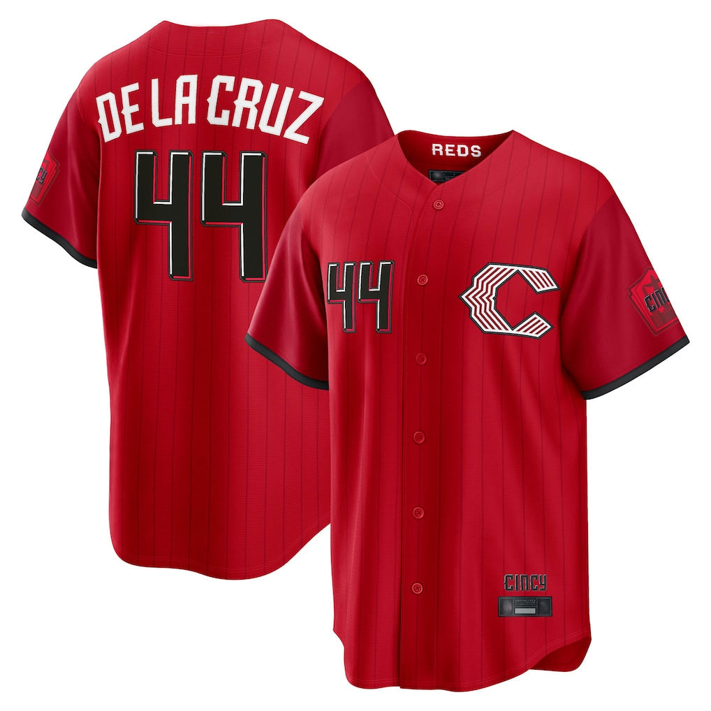 Punc C.Reds #44 Elly De La Cruz Player Red 2026 City Connect Home Game Stitched Jerseys