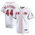 Punc C.Reds #44 Elly De La Cruz Player White Home Limited Stitched Jerseys