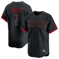 Punc C.Reds #7 Spencer Steer Player Black City Connect Home Limited Stitched Jerseys
