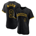 Punc C.Reds #9 Matt McLain Player Black Snake Skin City Limited Elite Home Stitched Jerseys