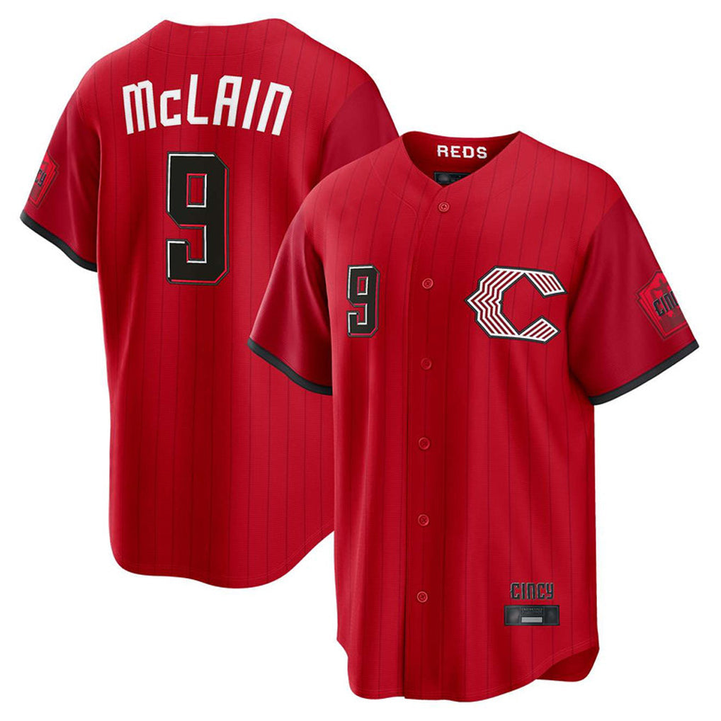 Punc C.Reds #9 Matt McLain Player Red 2026 City Connect Home Game Stitched Jerseys