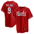 Punc C.Reds #9 Matt McLain Player Red Home Game Stitched Jerseys